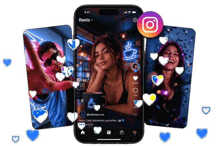 Reels de Instagram generando likes y engagement